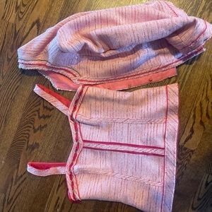 tweed pink blouse and jacket set